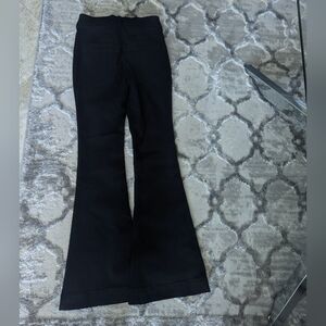 Express Black High-Rise Bell Flare Pants